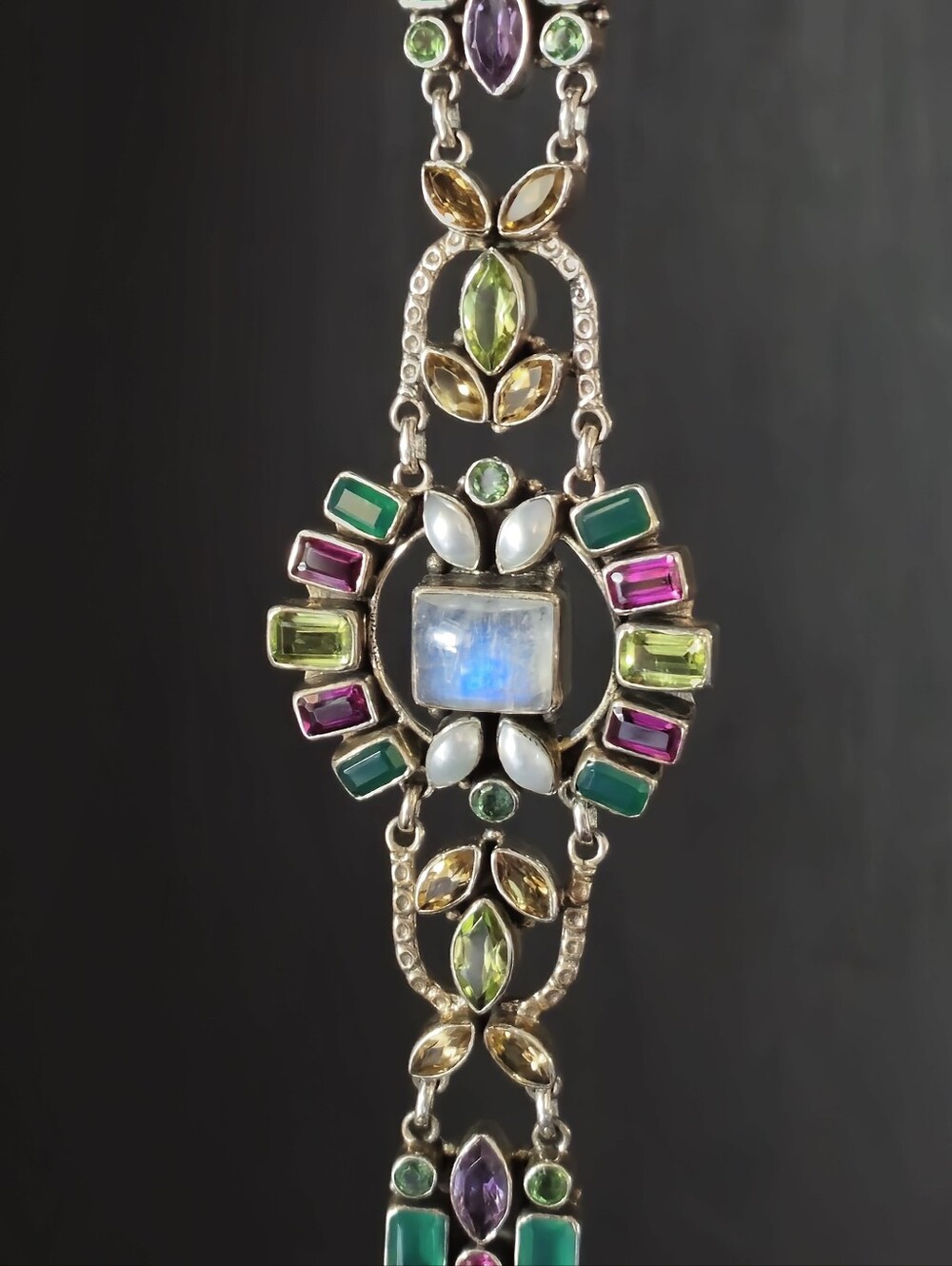 Nicky Butler LIMITED EDITION RAJ COLLECTION Designer Sterling Silver Bracelet NB